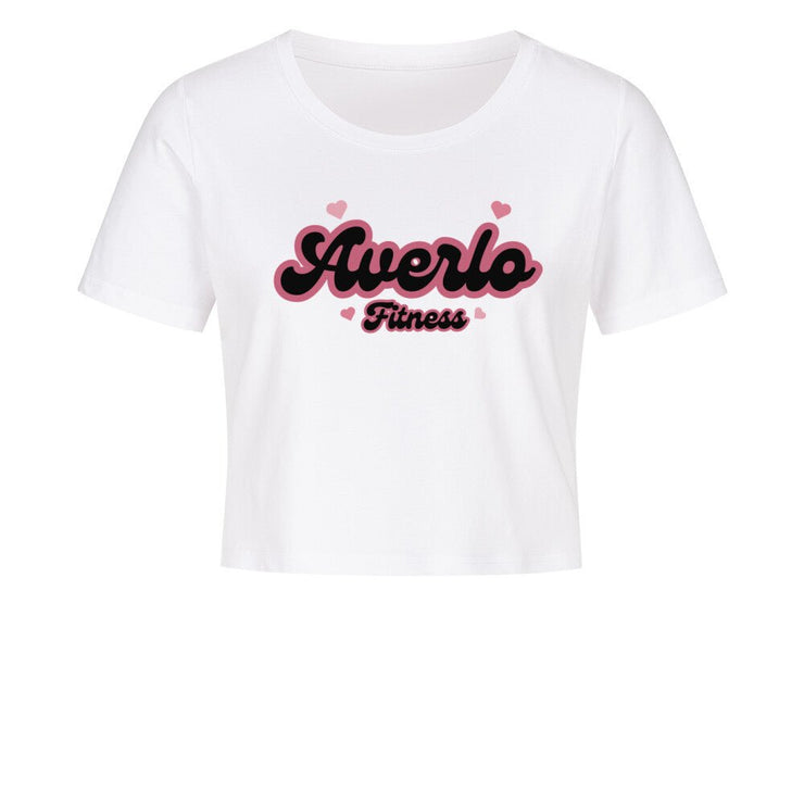 Averlo Fitness Ladies Cropped Tee Wihte - Averlo