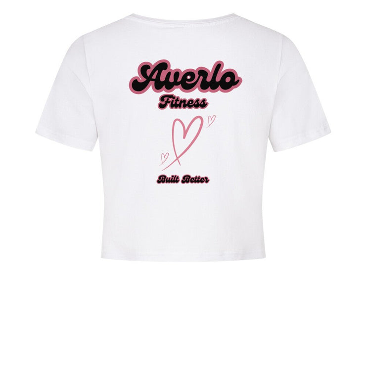 Averlo Fitness Ladies Cropped Tee Wihte - Averlo
