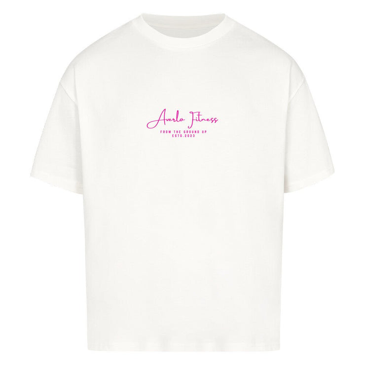 Averlo Fitness Oversized Shirt Long whithe pink - Averlo