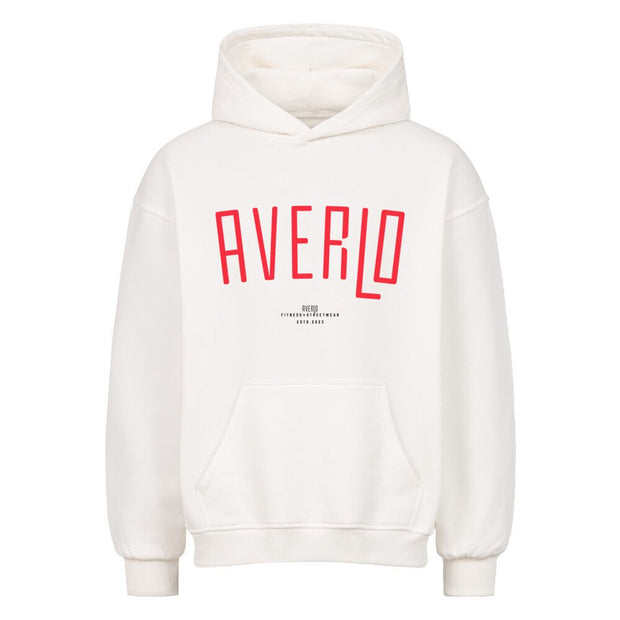 Averlo Slouch Oversized Hoodie Curve Red - Averlo