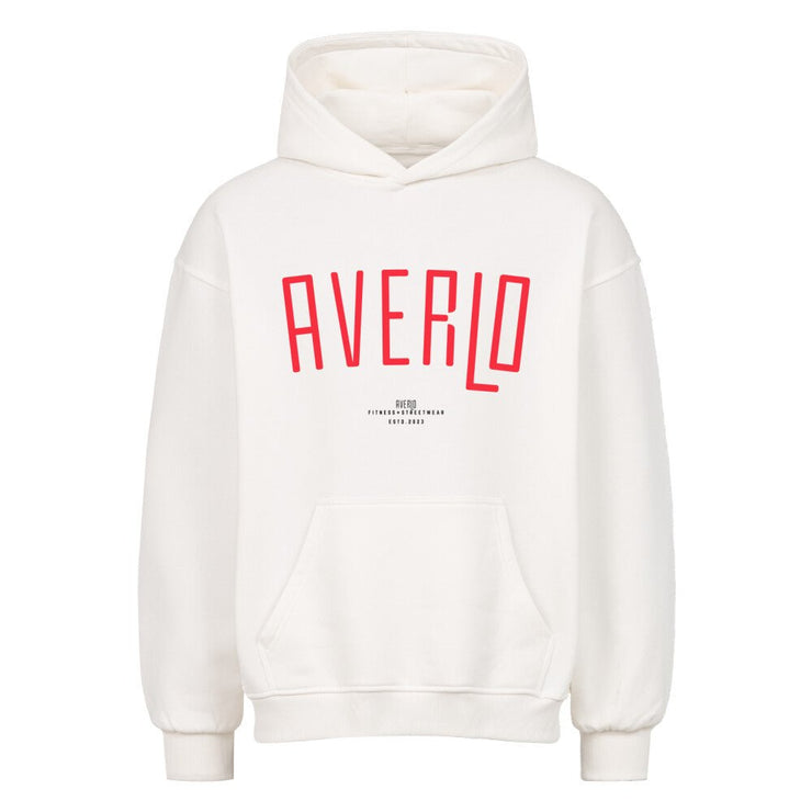 Averlo Slouch Oversized Hoodie Curve Red - Averlo