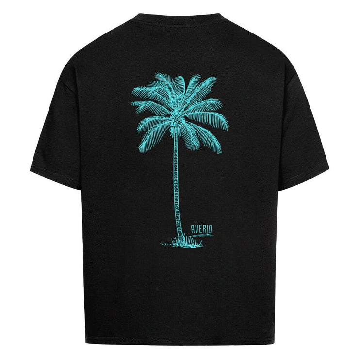 Black Averlo Oversized Shirt Palm Blue - Averlo