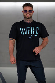 Black Averlo Oversized Shirt Palm Blue - Averlo