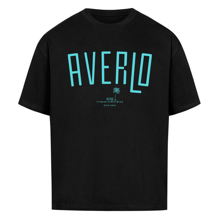Black Averlo Oversized Shirt Palm Blue - Averlo