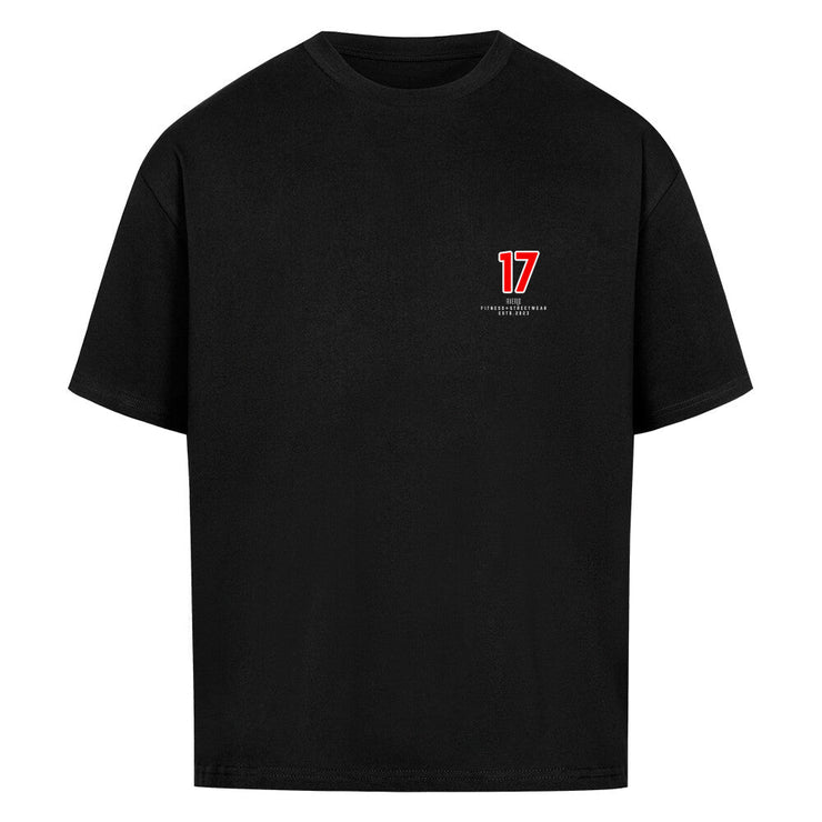 Black Red Seventeen Oversized Shirt - Averlo