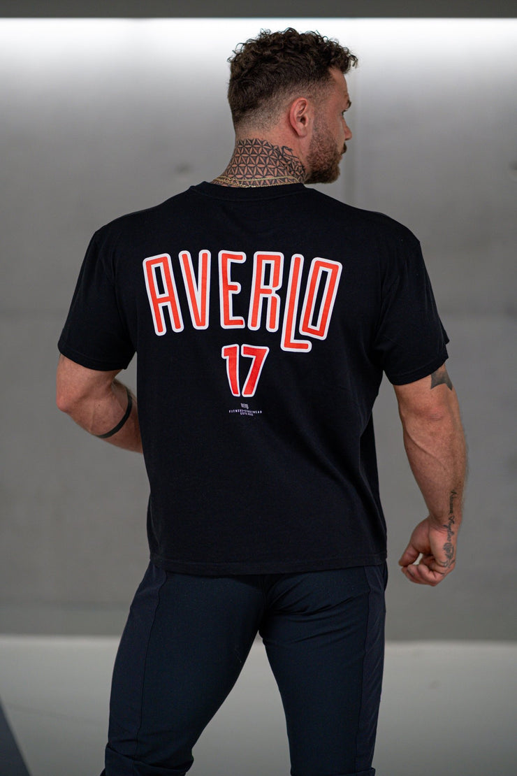 Black Red Seventeen Oversized Shirt - Averlo