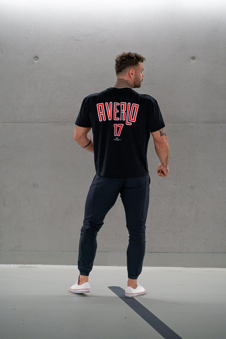 Black Red Seventeen Oversized Shirt - Averlo