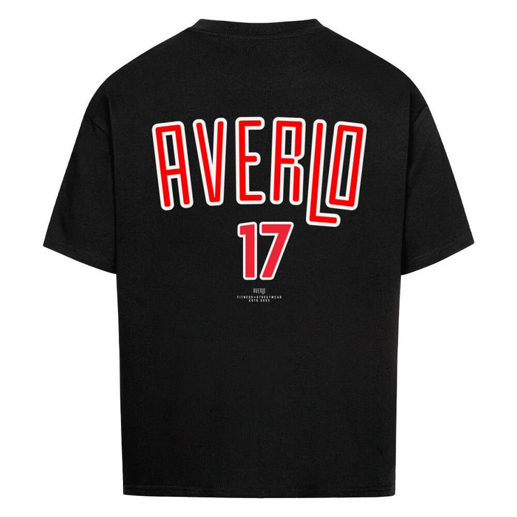 Black Red Seventeen Oversized Shirt - Averlo