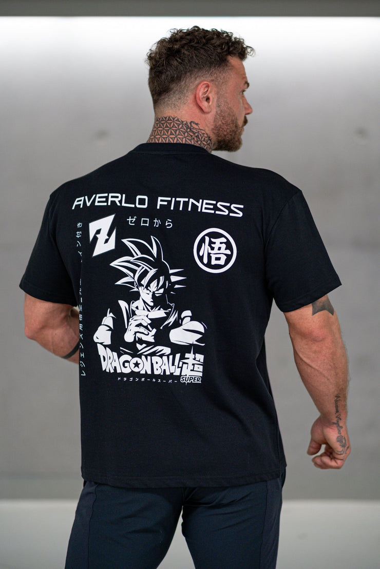 Black Super Z Oversized T - Shirt "Anime Pumpcover" - Averlo