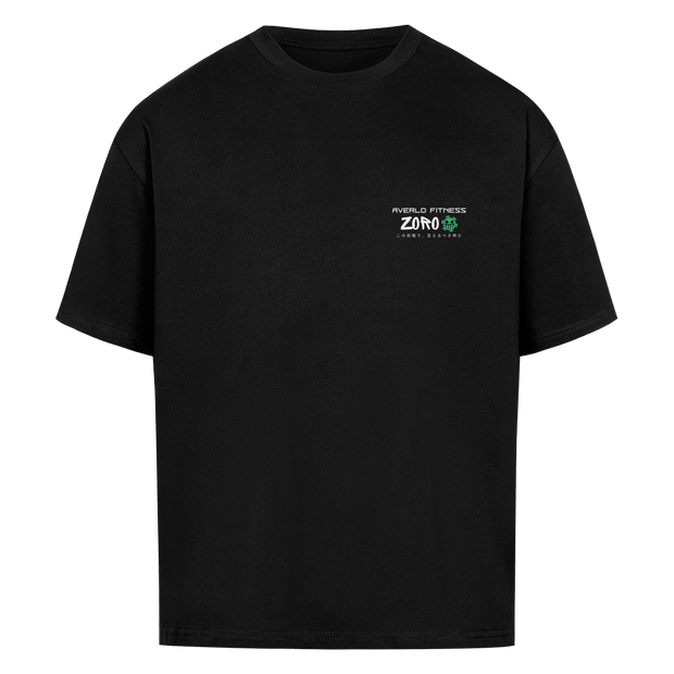 Black Zoro Oversized Shirt "Anime Pump Cover" - Averlo
