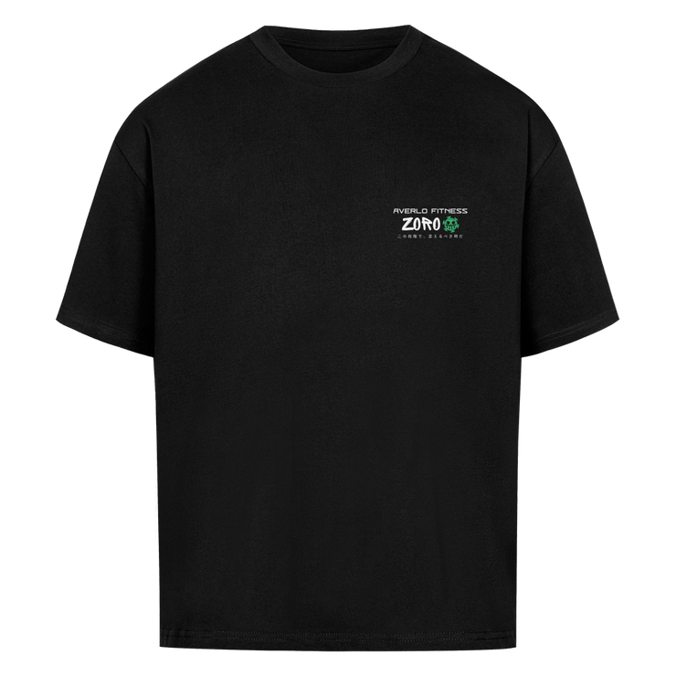 Black Zoro Oversized Shirt "Anime Pump Cover" - Averlo
