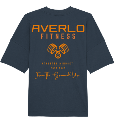 Grey Dumbbell orange Oversized Shirt "Pump Cover" - Averlo