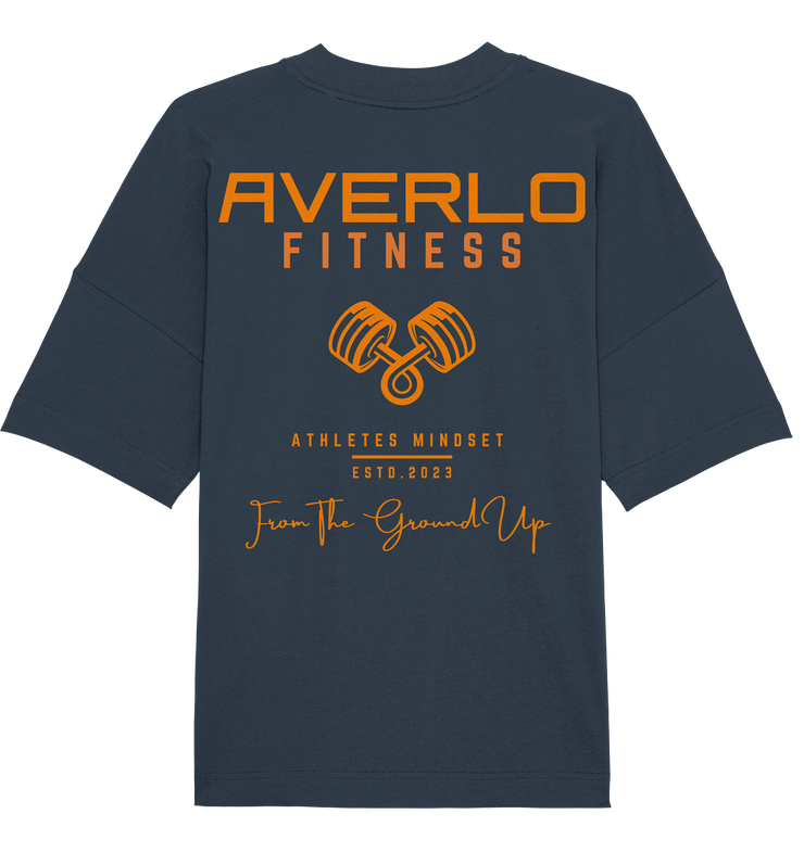 Grey Dumbbell orange Oversized Shirt "Pump Cover" - Averlo