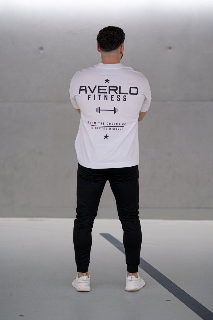 Three White Black Oversized Shirt "Pump Cover" - Averlo