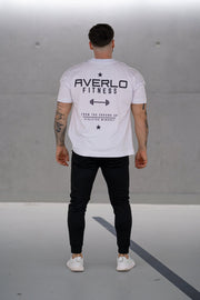 Three White Black Oversized Shirt "Pump Cover" - Averlo