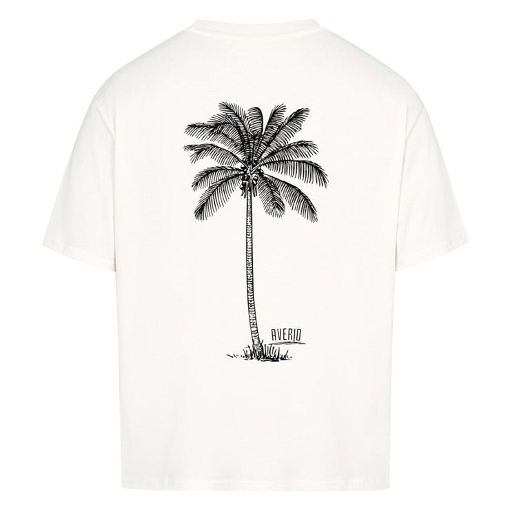 White Averlo Oversized Shirt Palm Black - Averlo