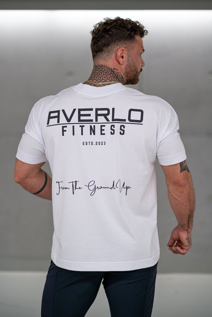 White Black Simple Pumpcover Oversized Shirt - Averlo