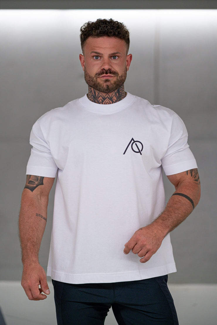White Black Simple Pumpcover Oversized Shirt - Averlo