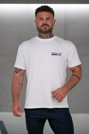 White Goku Oversized Shirt "Anime Pump Cover" - Averlo