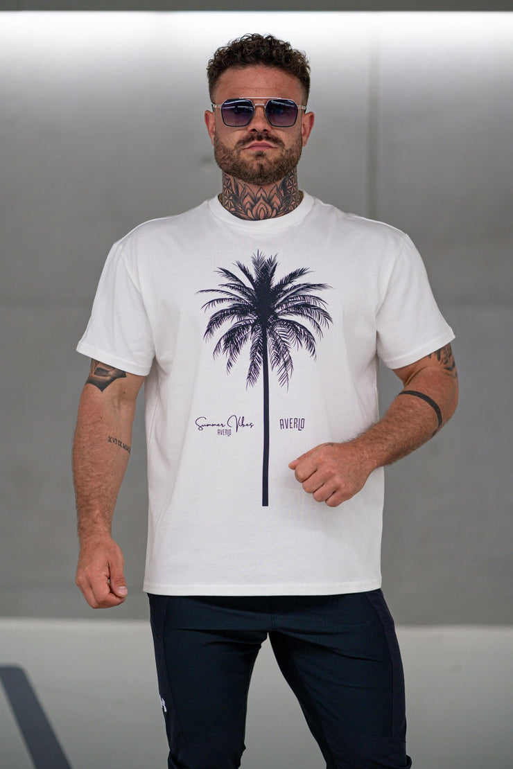 White Palm Oversized Shirt - Averlo
