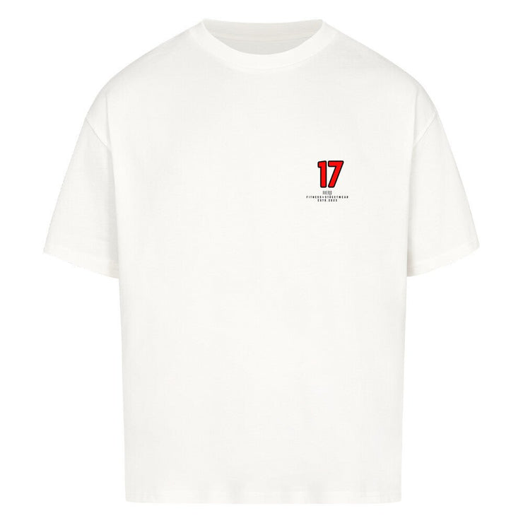 White Red Seventeen Oversized Shirt - Averlo