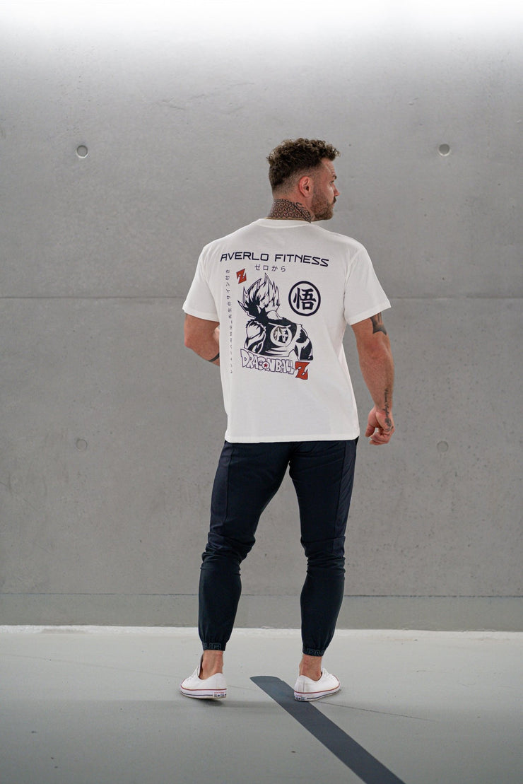 White Super Z Oversized Shirt "Anime Pump Cover" - Averlo