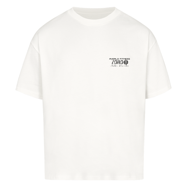 White Zoro Oversized T - Shirt "Anime Pump Cover" - Averlo