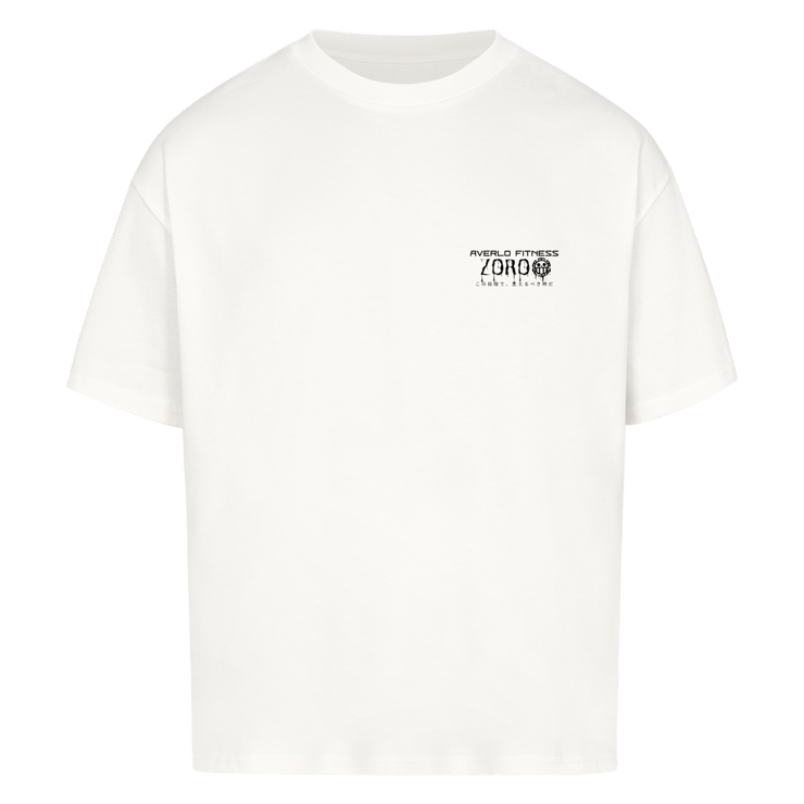 White Zoro Oversized T - Shirt "Anime Pump Cover" - Averlo
